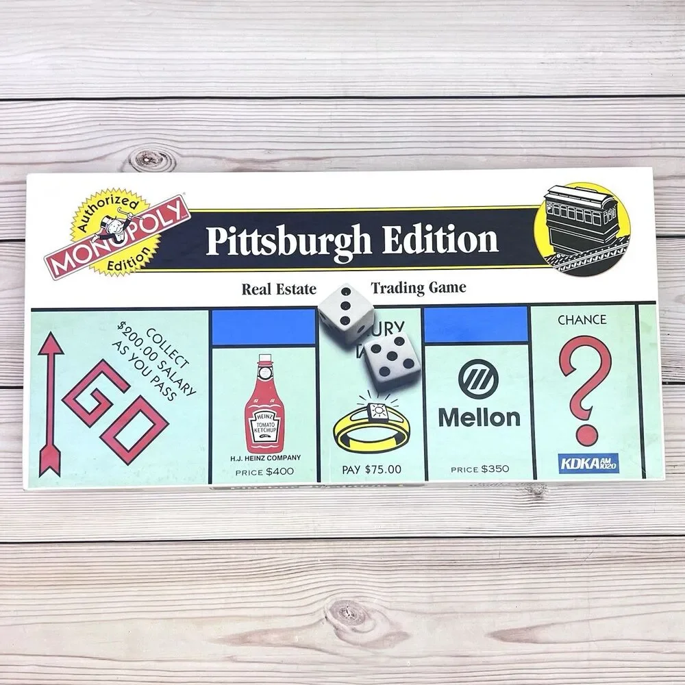 VTG Monopoly Pittsburgh PA Edition Board Game 1996 USAopoly by Hasbro New/Opened